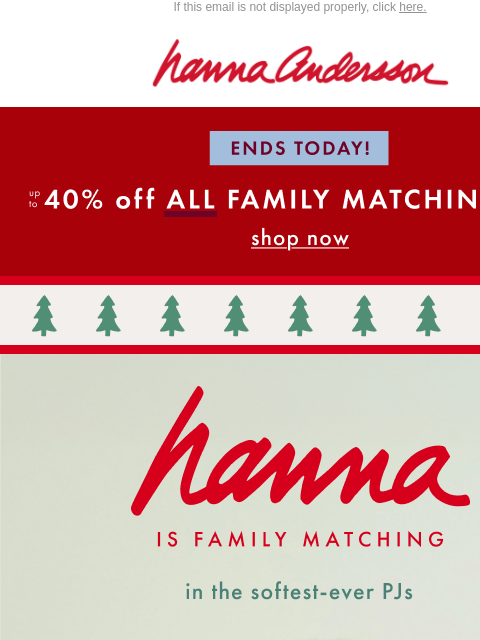 hannaandersson newsletter: Tree Ribbons IS BACK, But Not For Long