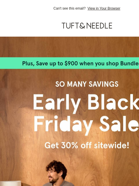 tuftandneedle newsletter: ✨ SITEWIDE SALE ✨