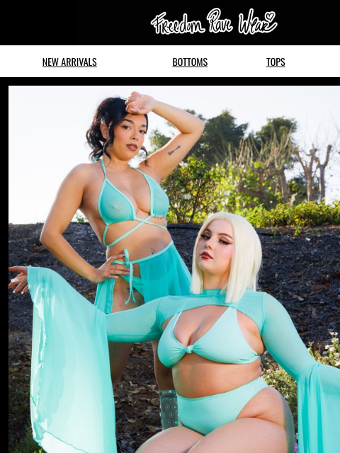 freedomravewear newsletter: Mood: Minty Fresh & Unbothered 😎