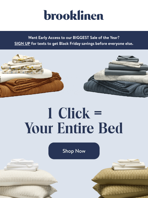 brooklinen newsletter: The Best You’ll Have in Bed