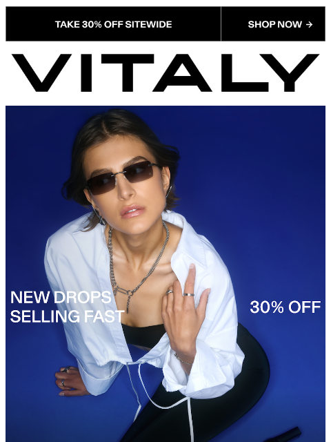vitalydesign newsletter: NEW DROPS SELLING FAST