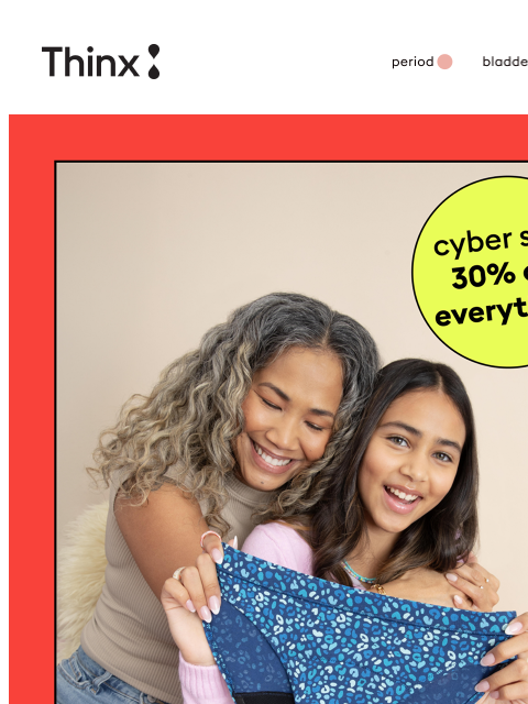 shethinx newsletter: 🏃‍♀️ 30% off starts now