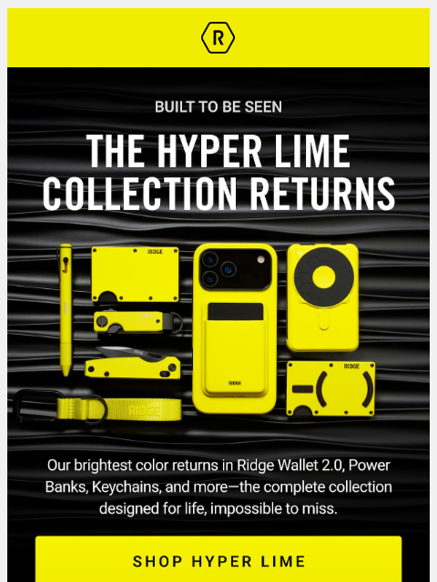 ridge newsletter: NEW A Best-Selling Colorway Returns