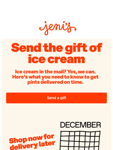 jenis newsletter: How to send ice cream in the mail!