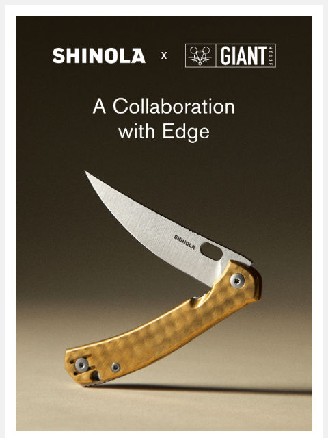 shinola newsletter: Shinola x GiantMouse
