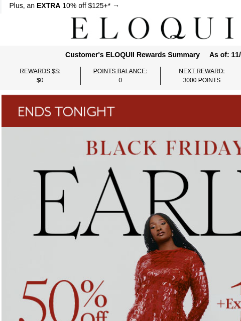 eloquii newsletter: LAST CALL! 50% off *everything*