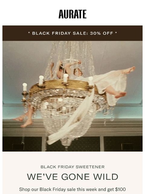 auratenewyork newsletter: BLACK FRIDAY JUST GOT SWEETER