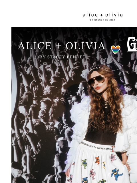 aliceandolivia newsletter: A+O x Grateful Dead Launch Party ✌🏻🎸✨