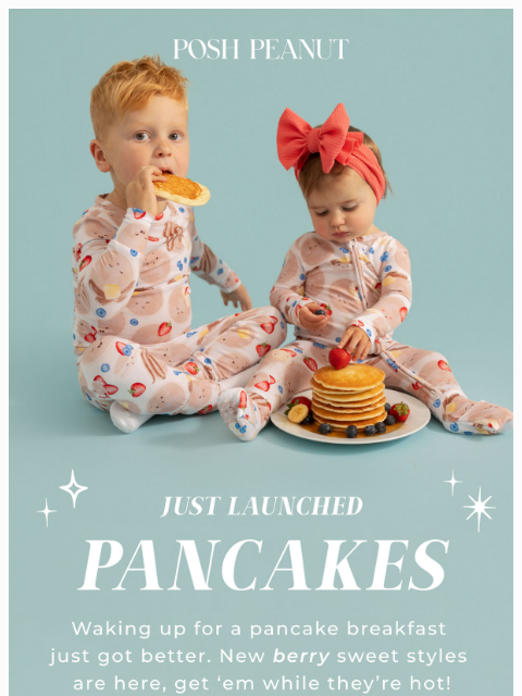 poshpeanut newsletter: 🍓🥞🫐 NEW NEW: The Pancakes Collection