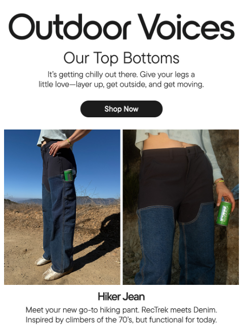 outdoorvoices newsletter: GIVE YOUR LEGS SOME LOVE