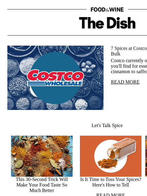 foodandwine newsletter: 7 Spices at Costco You Should Be Buying in Bulk