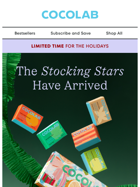 cocolab newsletter: Fill their stockings with joy (and floss)