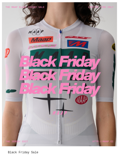 maap newsletter: Black Friday Sale - The Jersey Edit