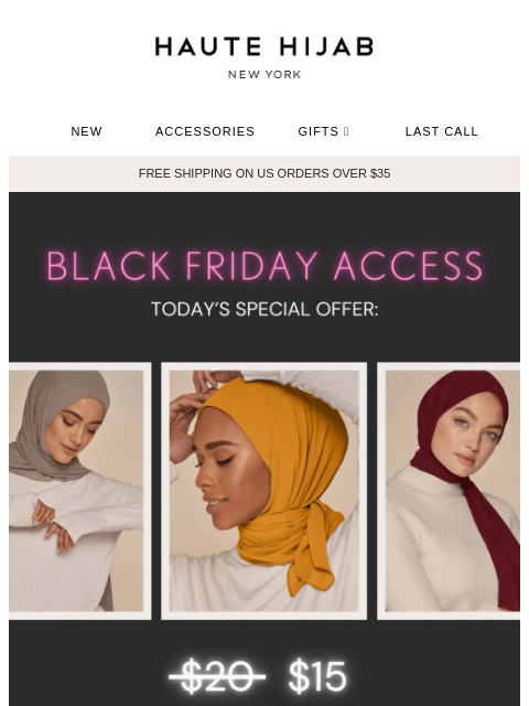 hautehijab newsletter: Black Friday Offer #3: CHIFFONS! 😍