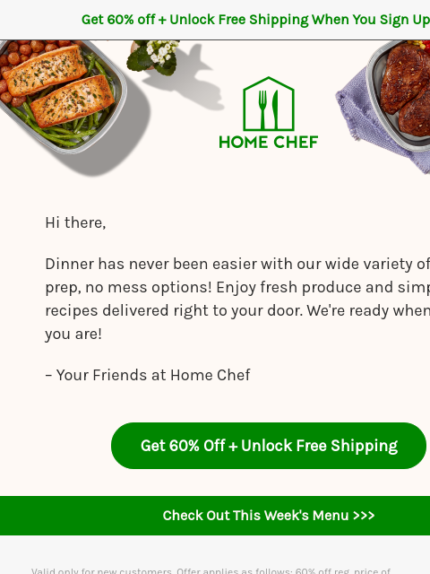 homechef newsletter: Easy meals are waiting for you 🫶