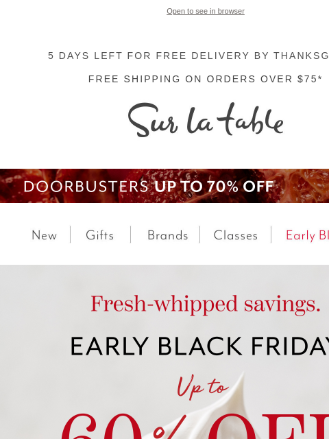 surlatable newsletter: New Savings: Up to 60% Off Scanpan