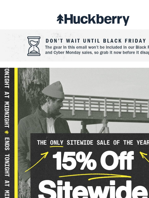 huckberry newsletter: This Filson Bag Never Goes on Sale ('Til Now)