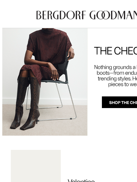 bergdorfgoodman newsletter: Boot Season: Shoes Of The Moment