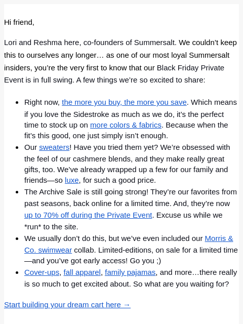 summersalt newsletter: The Inside Scoop 🤫