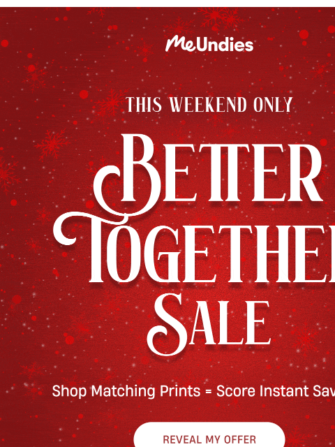 meundies newsletter: Better Together Sale is Here 💞