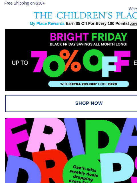 childrensplace newsletter: Today’s *Extra* Dreamy Drop: $9.99 Jeans