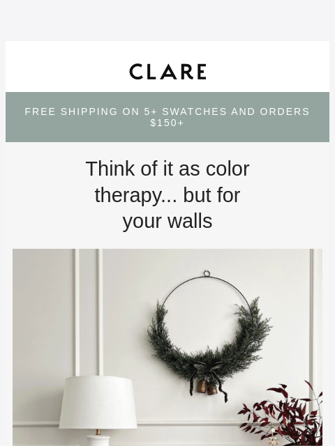 clare newsletter: Color theory, but make it festive ✨
