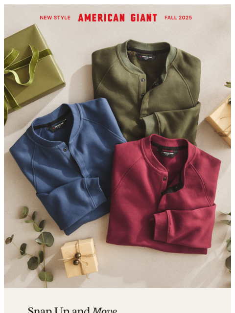 american-giant newsletter: Introducing Our Newest Men's Layer