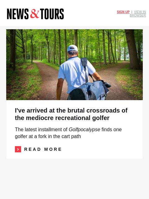 golfdigest newsletter: Remembering the November Masters, five years later