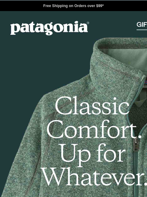 patagonia newsletter: Better Sweater comfort for whatever
