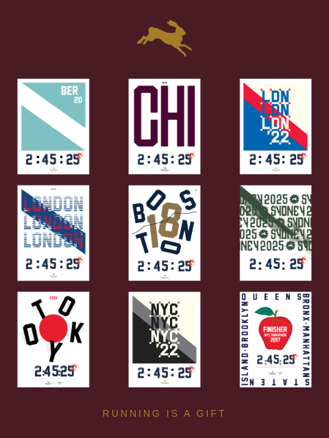 tracksmith newsletter: Hand-Stamped Marathon Posters from the Archive