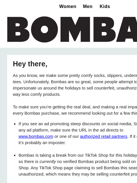 bombas newsletter: How to Spot and Avoid Fake Bombas