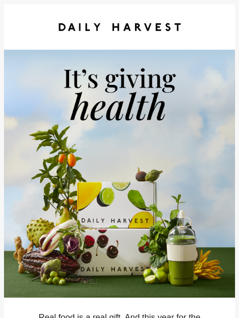 daily-harvest newsletter: Surprise: we make the best gift