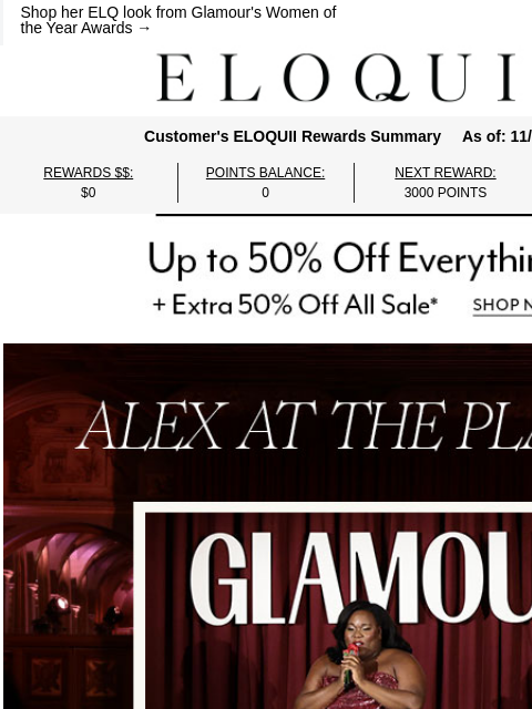 eloquii newsletter: Alex Newell at the Plaza, in ELOQUII 💖