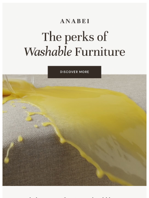anabei newsletter: Sofa stains? Not here!