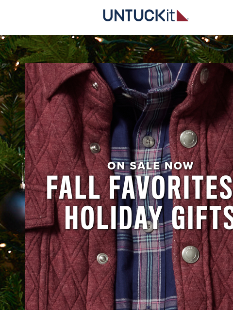 untuckit newsletter: 3 Great Sales Happening Now! 🟢