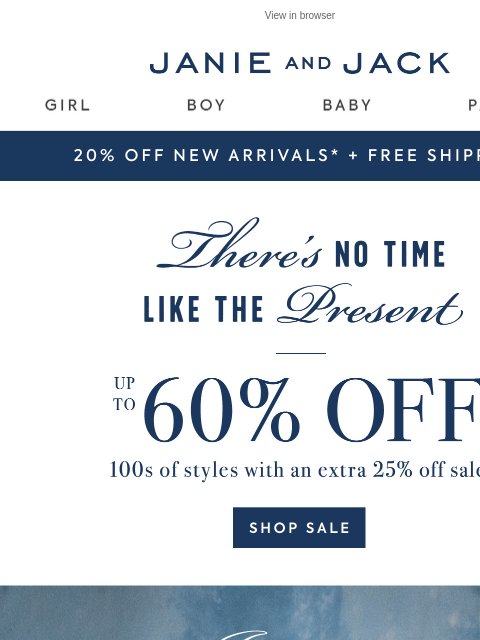 janieandjack newsletter: A cozy new collection + free shipping