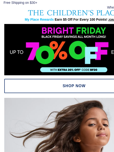 childrensplace newsletter: The Iconic Holiday Color: RED ❤️