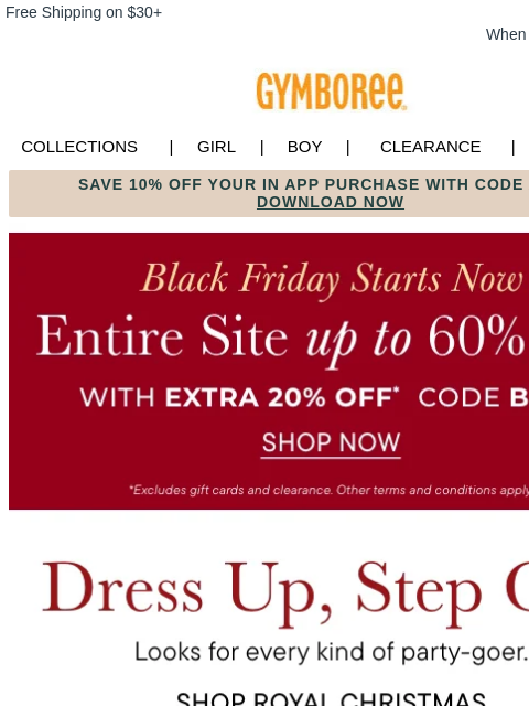 gymboree newsletter: Exclusive Look at Our Most-Loved Holiday Styles 🎅...