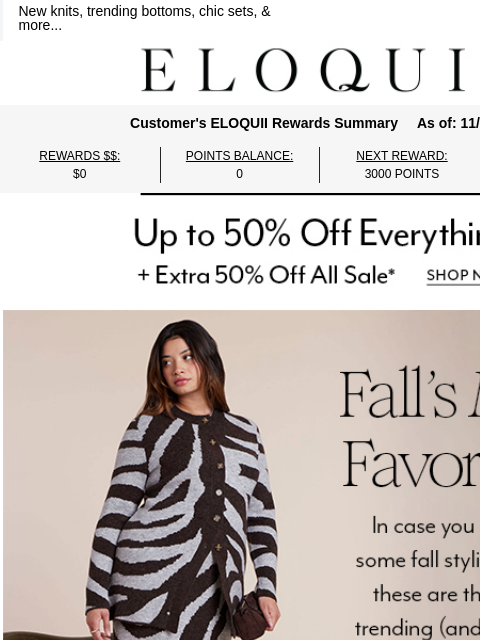 eloquii newsletter: Most-favorited fall styles from $25
