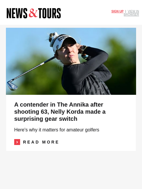 golfdigest newsletter: Justin Thomas undergoes back surgery