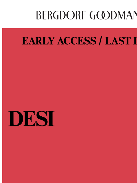 bergdorfgoodman newsletter: 40% Off TOM FORD, Versace, ALAIA & More Designer S...