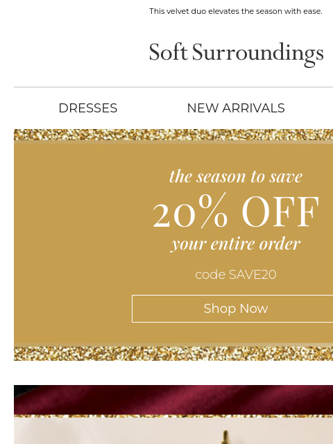 softsurroundings newsletter: Set for the Season