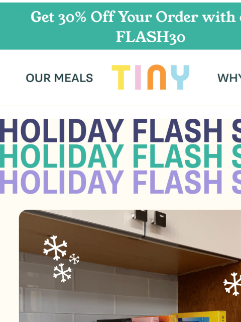 tinyorganics newsletter: LAST CHANCE: 30% OFF! ✨