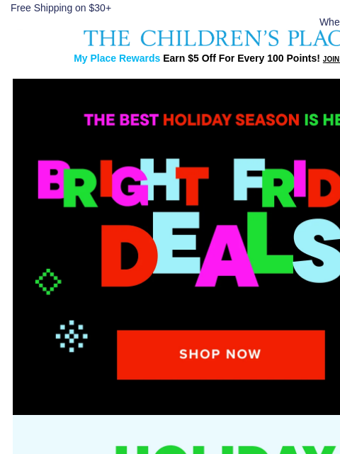 childrensplace newsletter: Early Bright Friday Deals You’re Gonna LOVE 😍