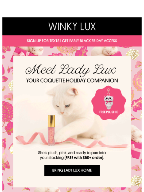 winkylux newsletter: Meet Lady Winks — your holiday coquette companion ...