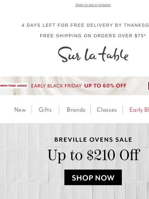 surlatable newsletter: 🔥Just Added: Breville’s hottest deals are here!