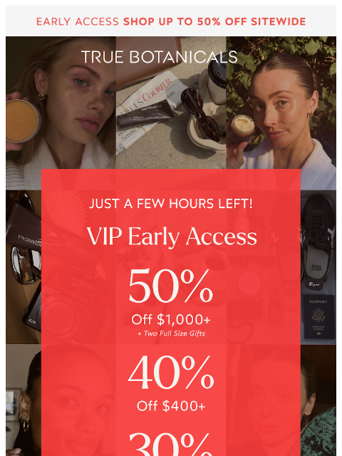 truebotanicals newsletter: Final Hours: Black Friday Early Access