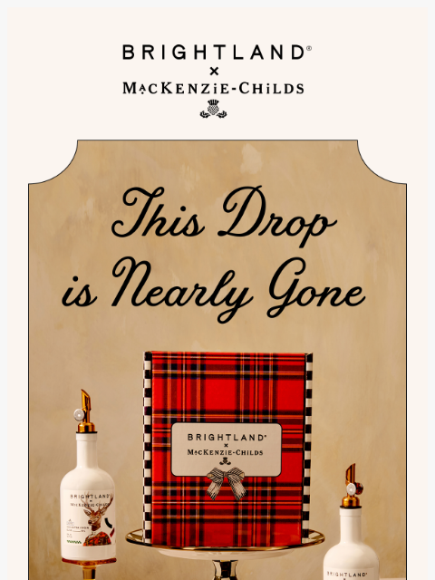 brightland newsletter: ‼️ Low-Stock: The Holiday Hosting Gift Set