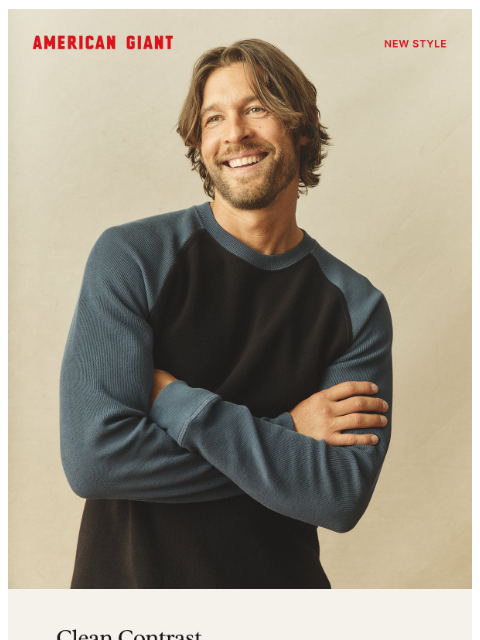 american-giant newsletter: Meet the latest addition to French Rib