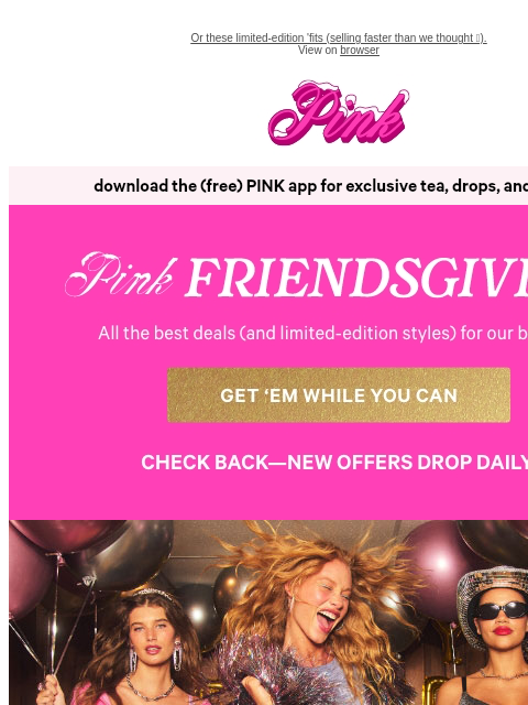 vspink newsletter: Not You Missing 10/$40 Panties 🙂‍↔️